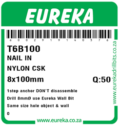T6B100 - Nylon Countersunk -T6B100_Label_T